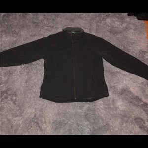 Ll bean light fleece large woman black